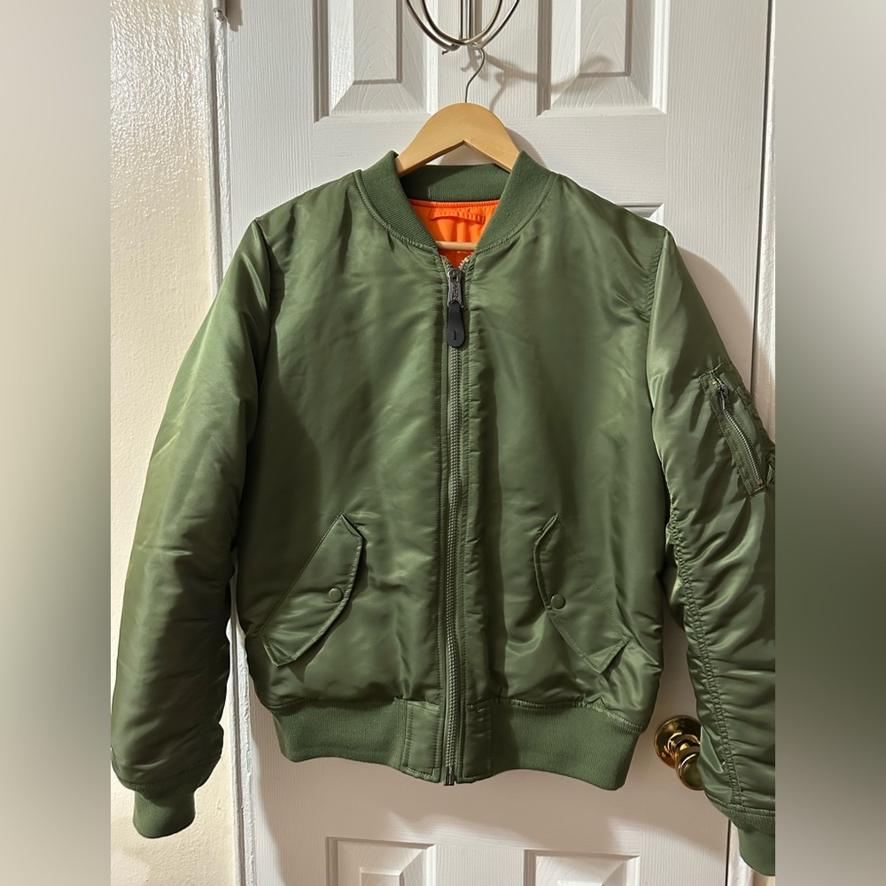 Alpha Industries Green Bomber Jacket